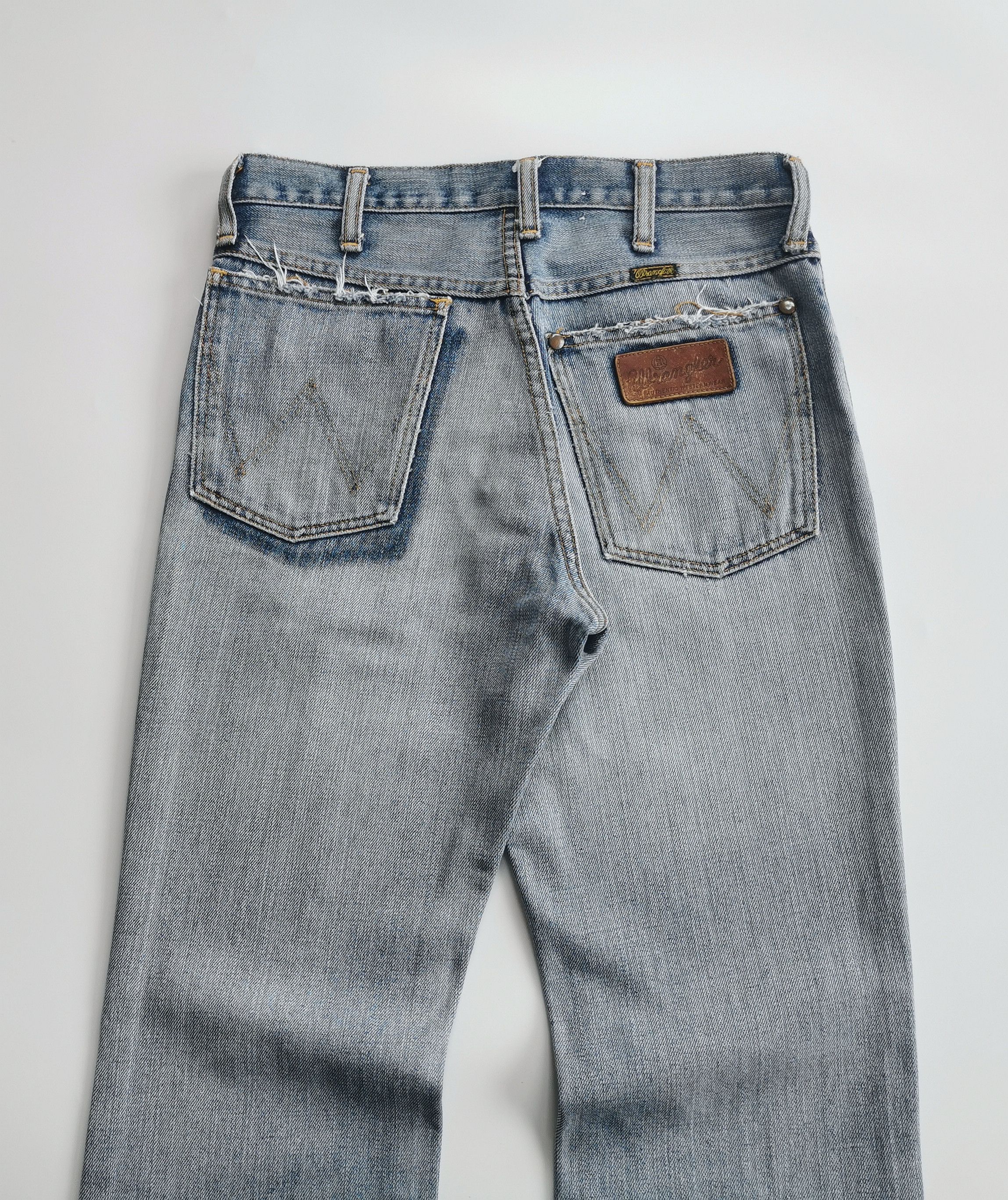 Tornado Mart Vintage Wrangler FlareBootcut Distressed Style Tornado Mart Size US 28 / EU 44 - 8 Thumbnail