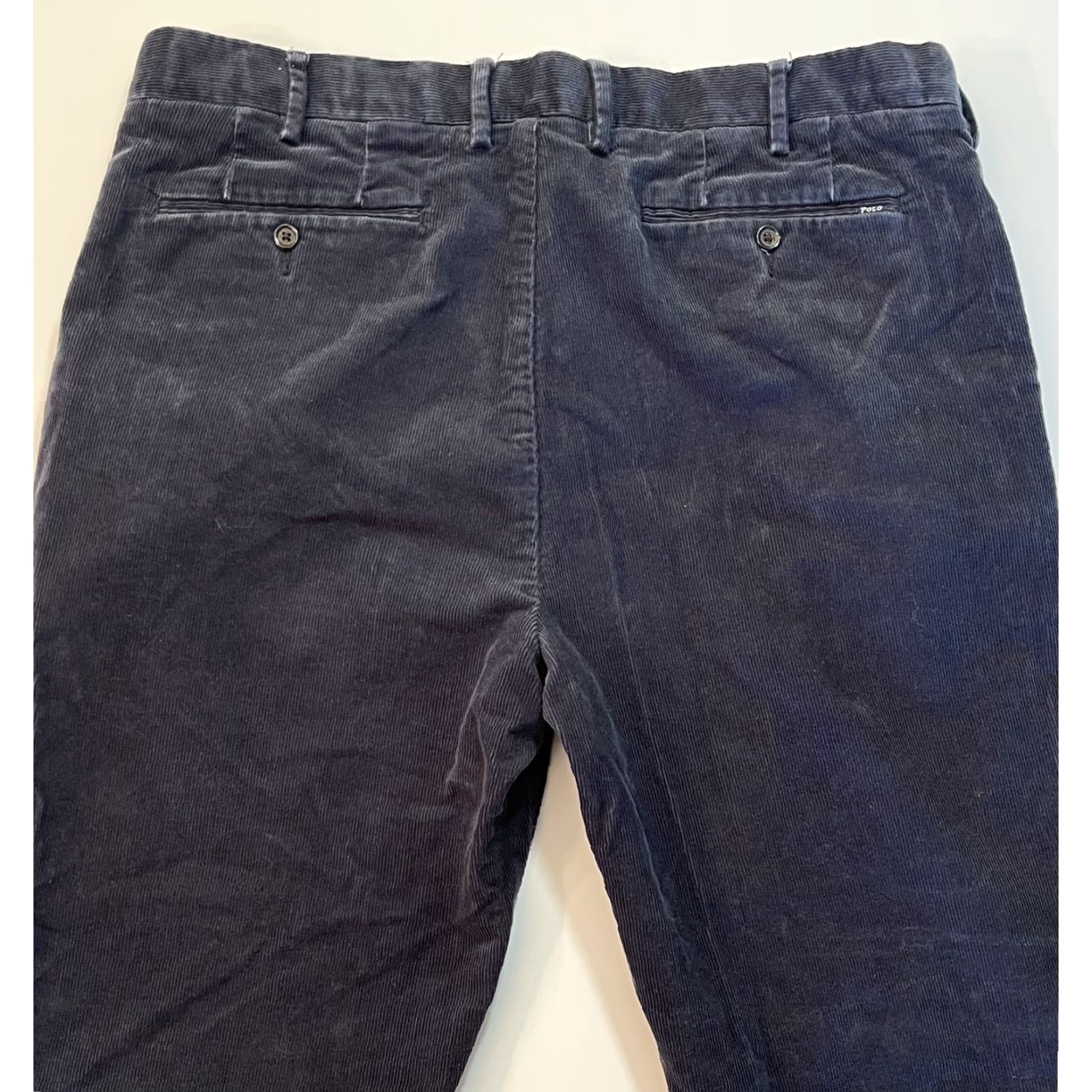 Polo Ralph Lauren Polo Ralph Lauren Mens Corduroy Pants Navy 38x30 Chino Stretch Logo Casual Workwear Pants Mens Regular Fit Straight Leg Size US M / EU 48-50 / 2 - 6 Thumbnail