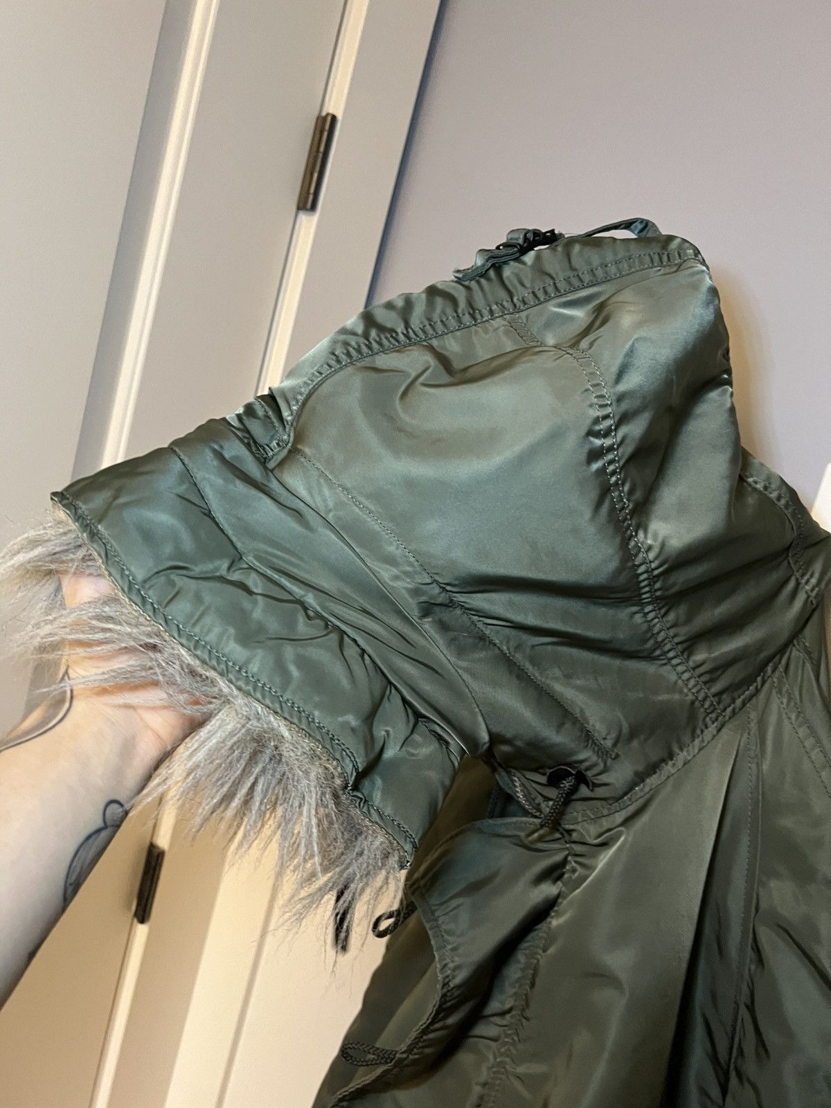 Alpha Industries Vintage Alpha Industries fur hood bomber jacket Size US XL / EU 56 / 4 - 20 Thumbnail