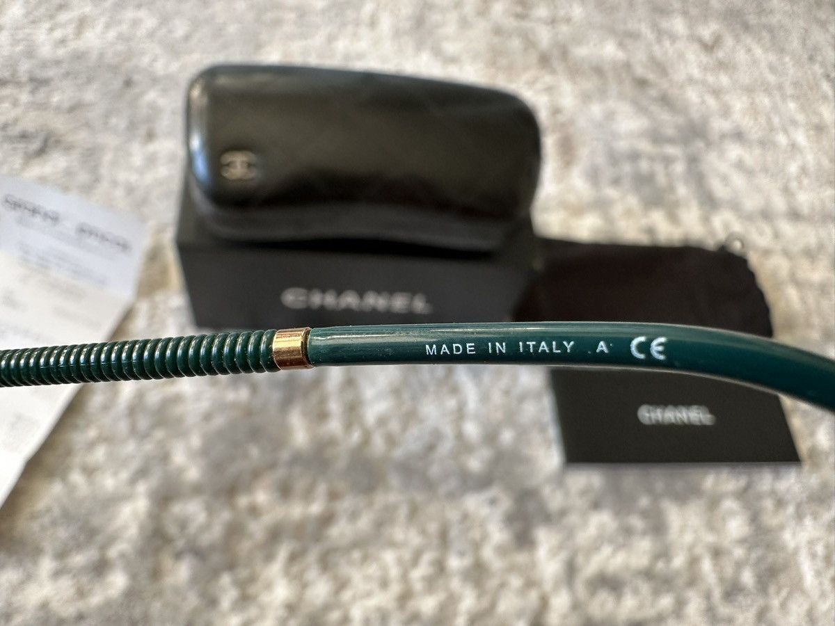 Chanel CHANEL Round Pilot Sunglasses 4228-Q Dark Green Size ONE SIZE - 6 Thumbnail