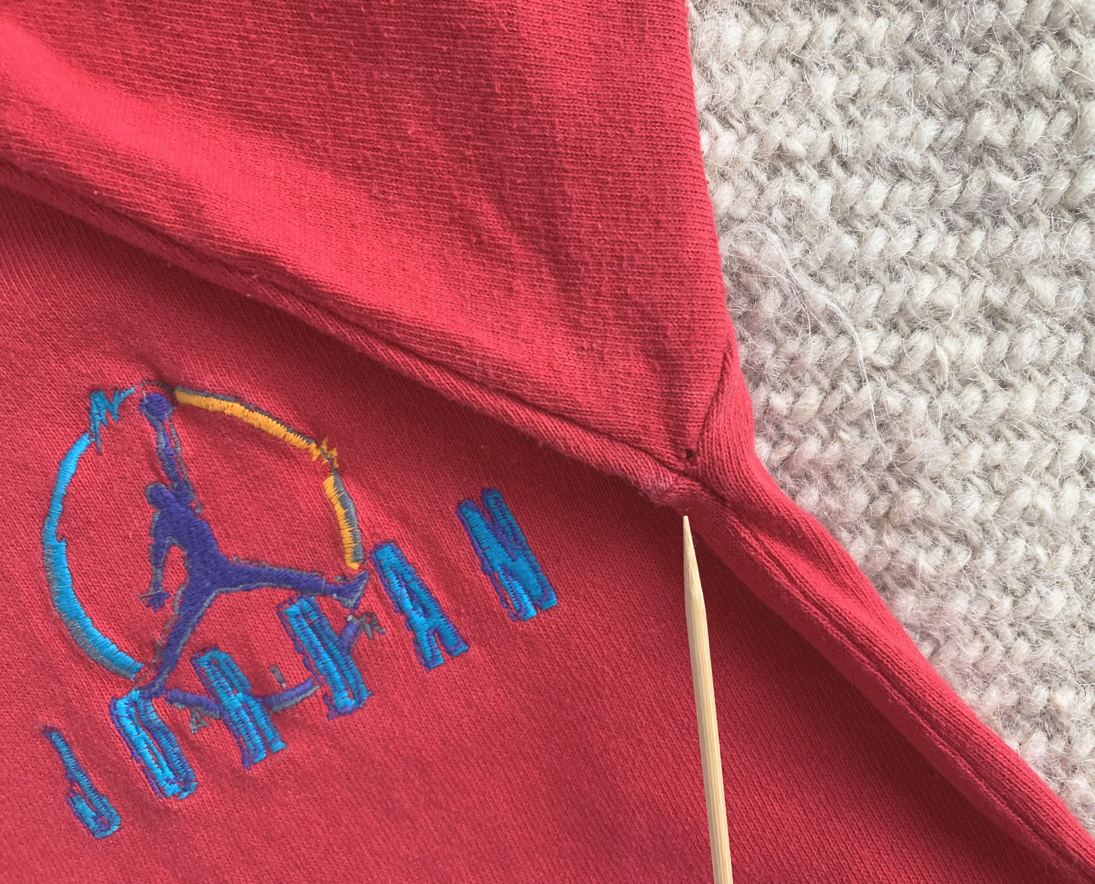 Jordan Brand Vintage 90s NIKE JORDAN Polo Shirt Red Regular Fit Medium Size US M / EU 48-50 / 2 - 5 Thumbnail