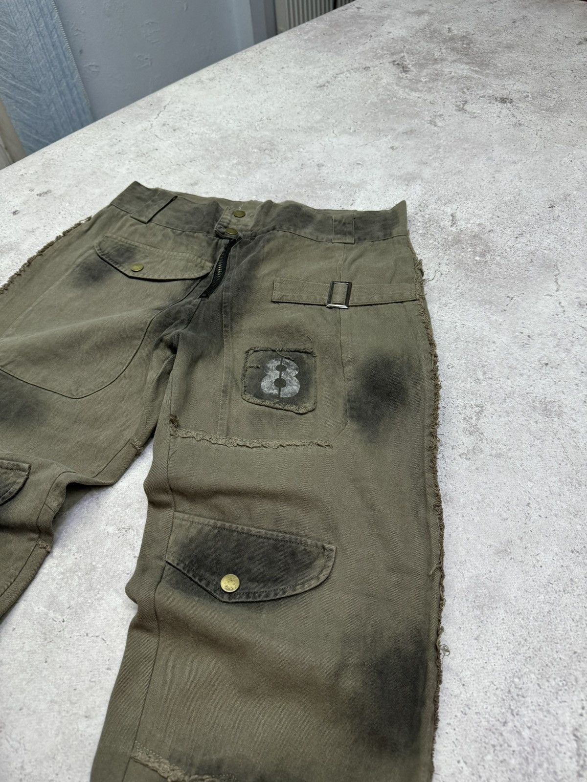Junya Watanabe Vintage 00s Multi-pocket Cargo Military Distressed Pants Size US 31 - 3 Thumbnail