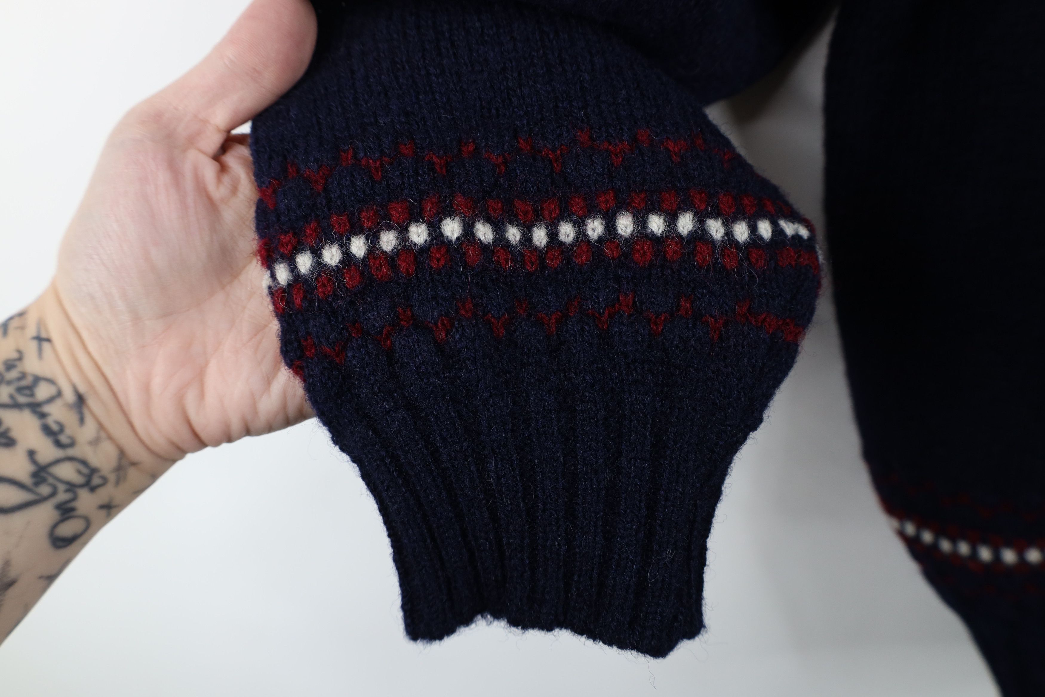 Pendleton Vintage 70s Pendleton Wool Fair Isle Knit Sweater USA Size L / US 10 / IT 46 - 6 Thumbnail