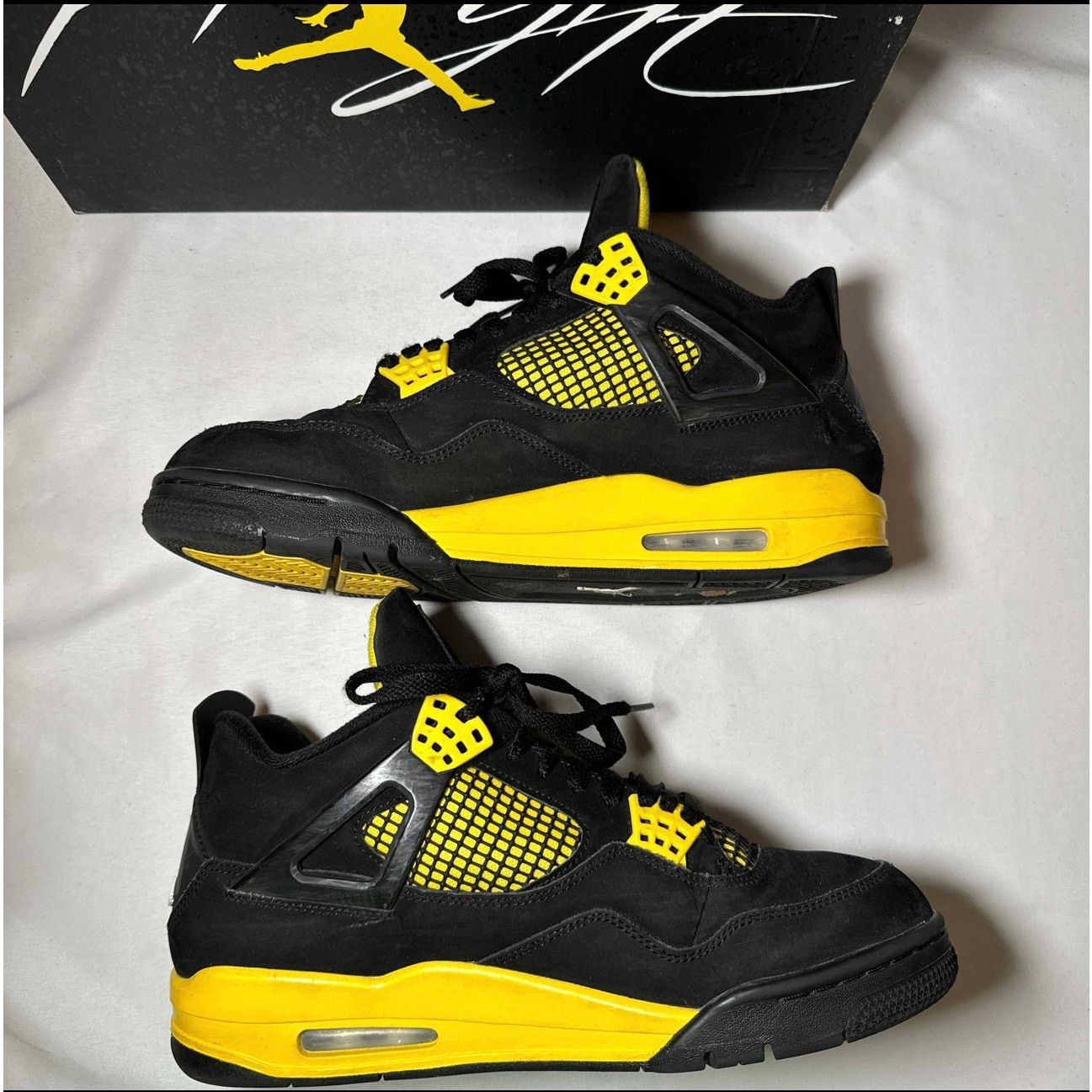 Jordan Brand × Nike Size 10 - Nike Air Jordan 4 Retro Thunder 2023 Men's Shoes Size US 10 / EU 43 - 3 Thumbnail