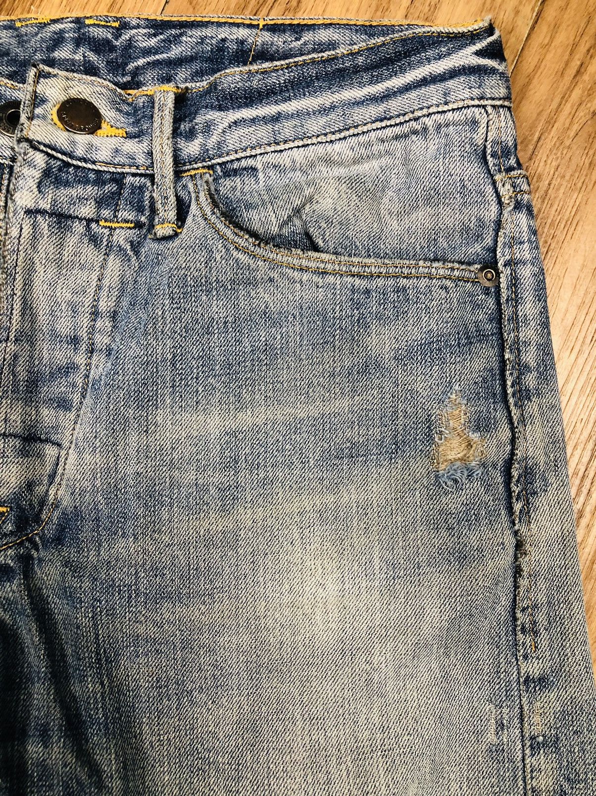 55DSL 55DSL Pearn Slim Fit Ripped Denim Jeans (38) Size US 28 / EU 44 - 8 Thumbnail