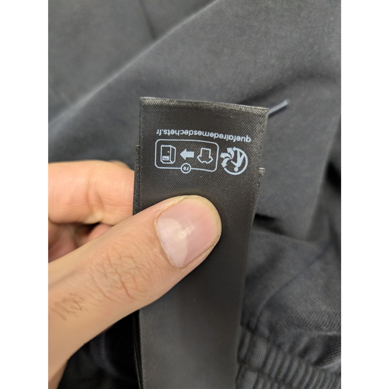 Balenciaga o1rshd1 Soft Black Left Hand Denim Patched Sweatpants Black Size US 32 / EU 48 - 21 Thumbnail