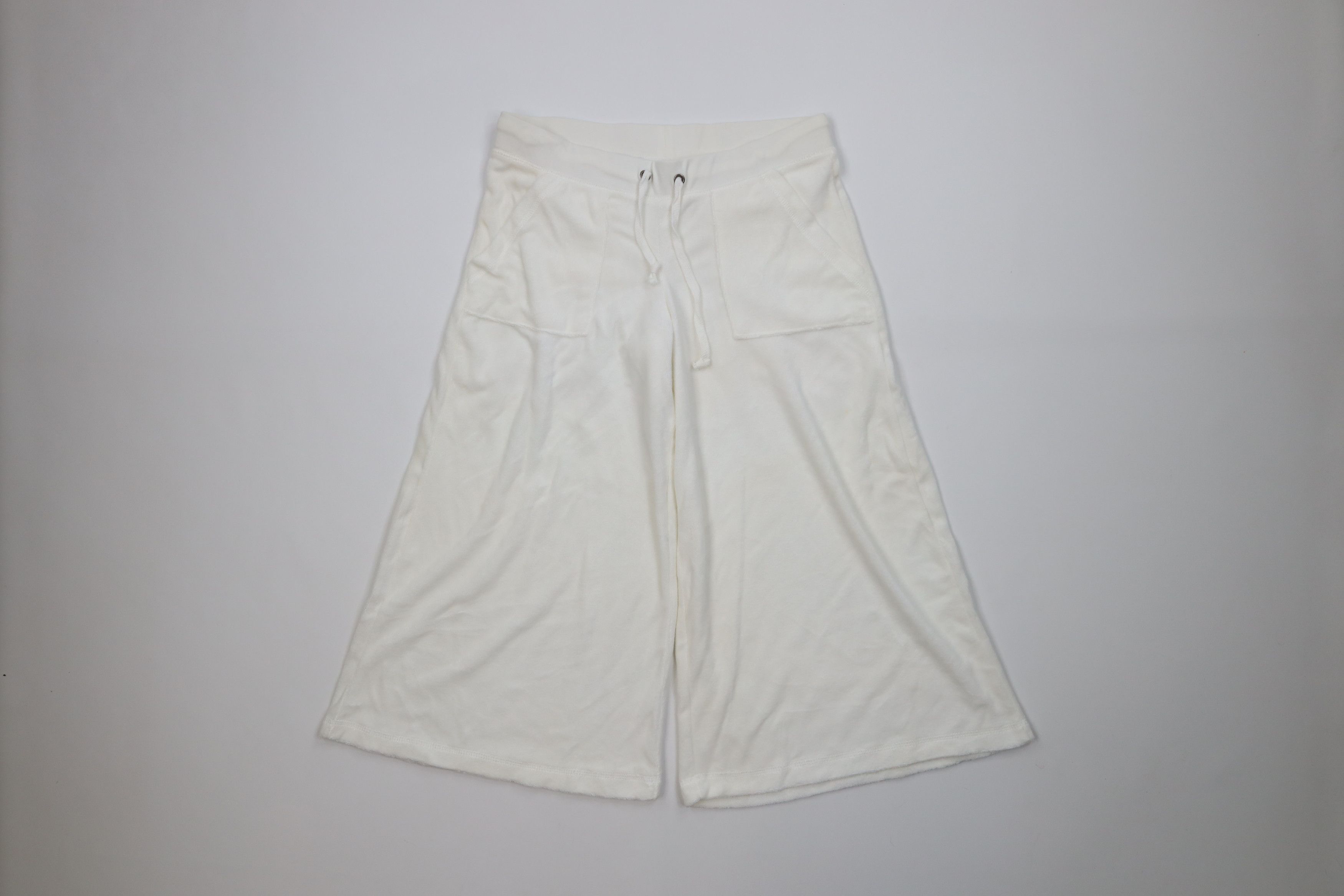 Vintage Vintage 90s Y2K Mossimo Surfing Terry Cloth Capris White Size 28" / US 6 / IT 42 - 1 Thumbnail
