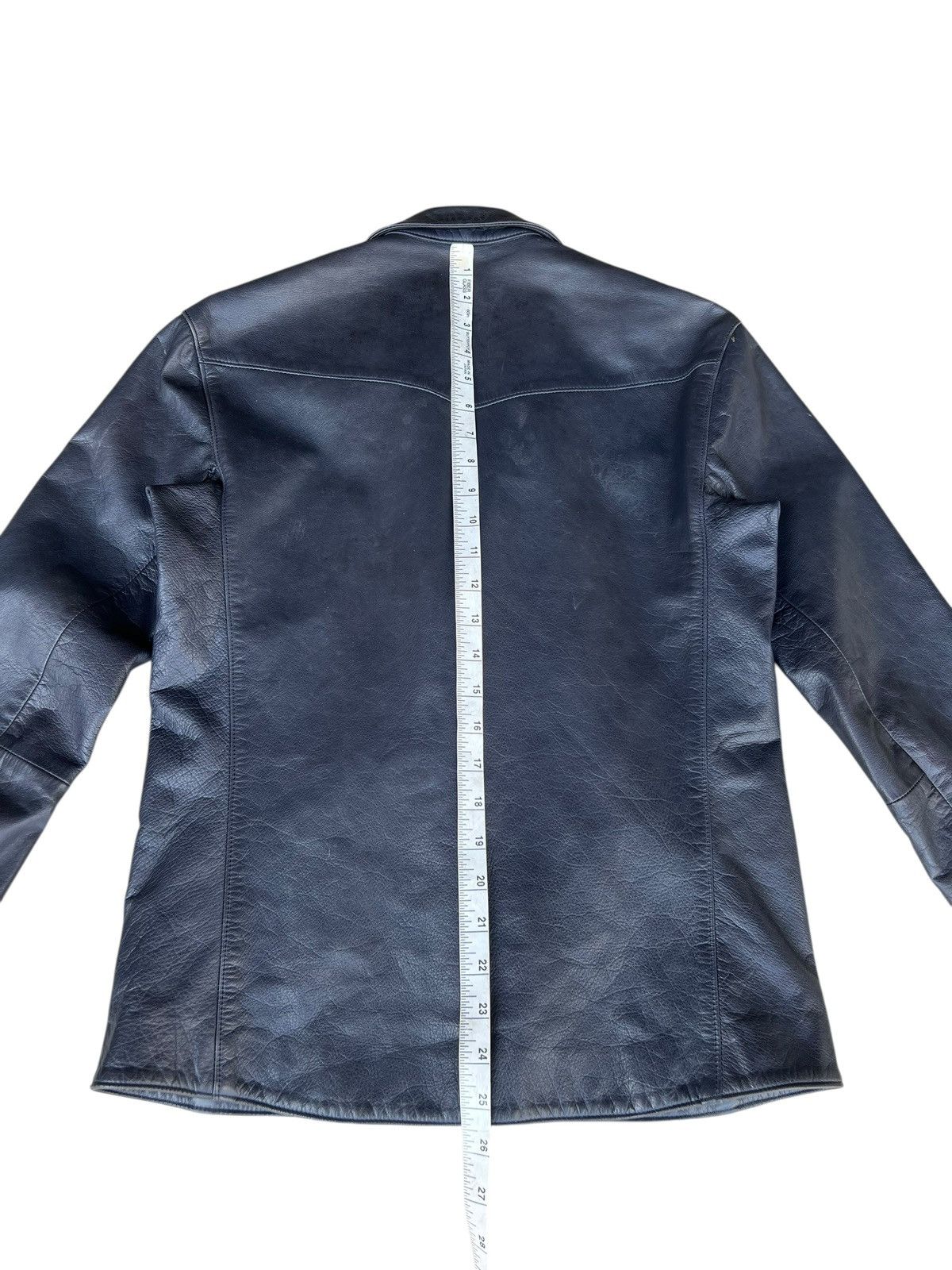 Lad Musician Lad Musician Patina Stains Dark Blue Leather Jacket Size US S / EU 44-46 / 1 - 18 Thumbnail