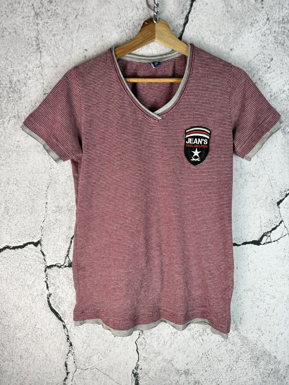 Jean Paul Gaultier Jean Paul Gaultier JPG vintage Y2K striped t-shirt Size M / US 6-8 / IT 42-44 - 1 Thumbnail