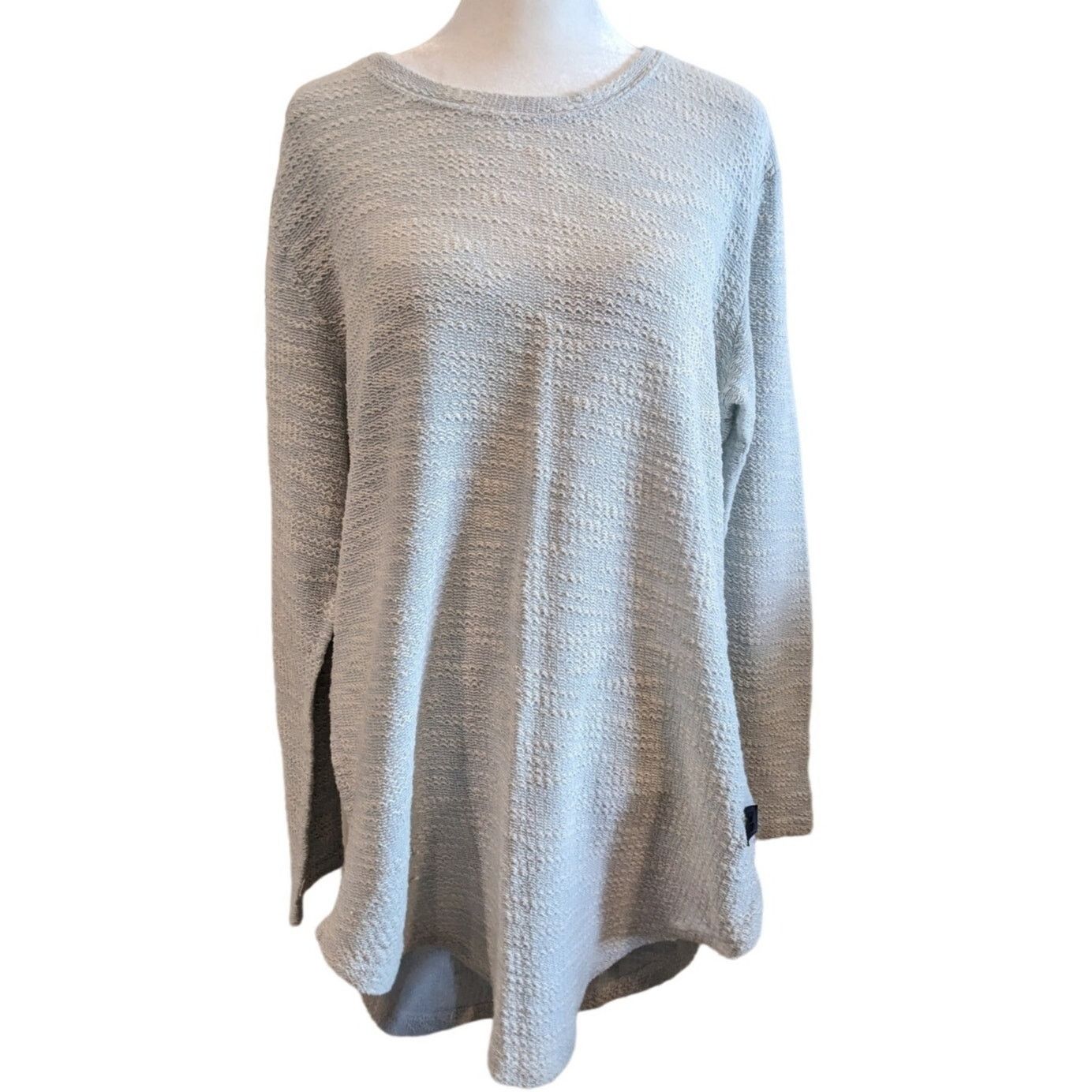 Other Leif Nelson Sky Blue Two Tone Textured Knit Sweater Large Size US L / EU 52-54 / 3 - 1 Thumbnail