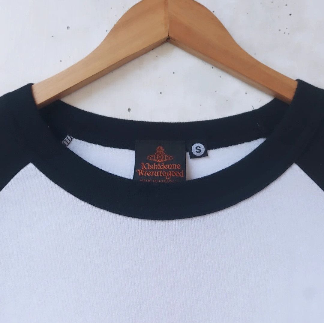 Japanese Brand Vintage Kishidenne Wrerutogood Big Logo Fire 3Q Tee Size US S / EU 44-46 / 1 - 6 Thumbnail