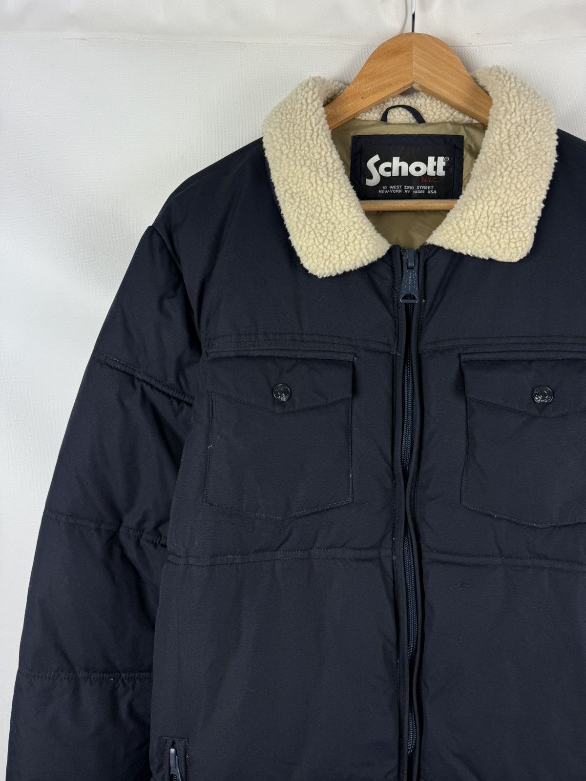 Schott Schott NYC Men’s Down Puffer Jacket Size XL USA Size US XL / EU 56 / 4 - 2 Thumbnail