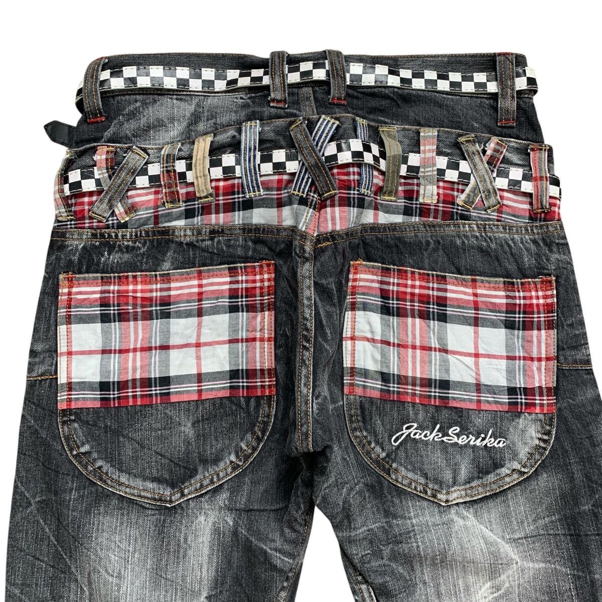 If Six Was Nine × Japanese Brand × Le Grande Bleu (L.G.B.) Lgb Style 2000’s Jack Serika Double Waist Jorts Denim Pants Size US 29 - 11 Thumbnail