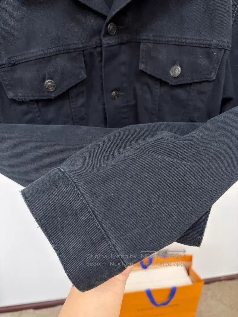 Balenciaga Balenciaga Black Washed Denim Jacket Size US M / EU 48-50 / 2 - 4 Thumbnail