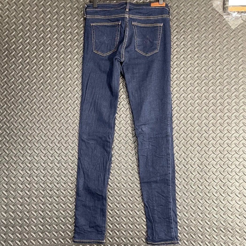 Vintage VINTAGE AG Adriano Goldschmied Navy Blue Super Skinny The Legging Made USA 27R Women 27 Regular Blue Skinny Womens 27R Size 27" / US 4 / IT 40 - 2 Thumbnail