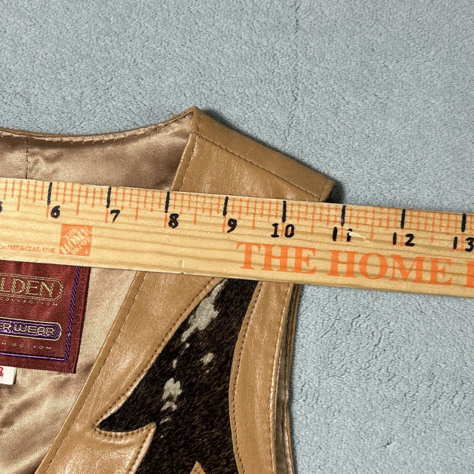 Wrangler Golden Collection Pioneer Wear Leather Vest Womens 8 Sml Size M / US 6-8 / IT 42-44 - 14 Thumbnail