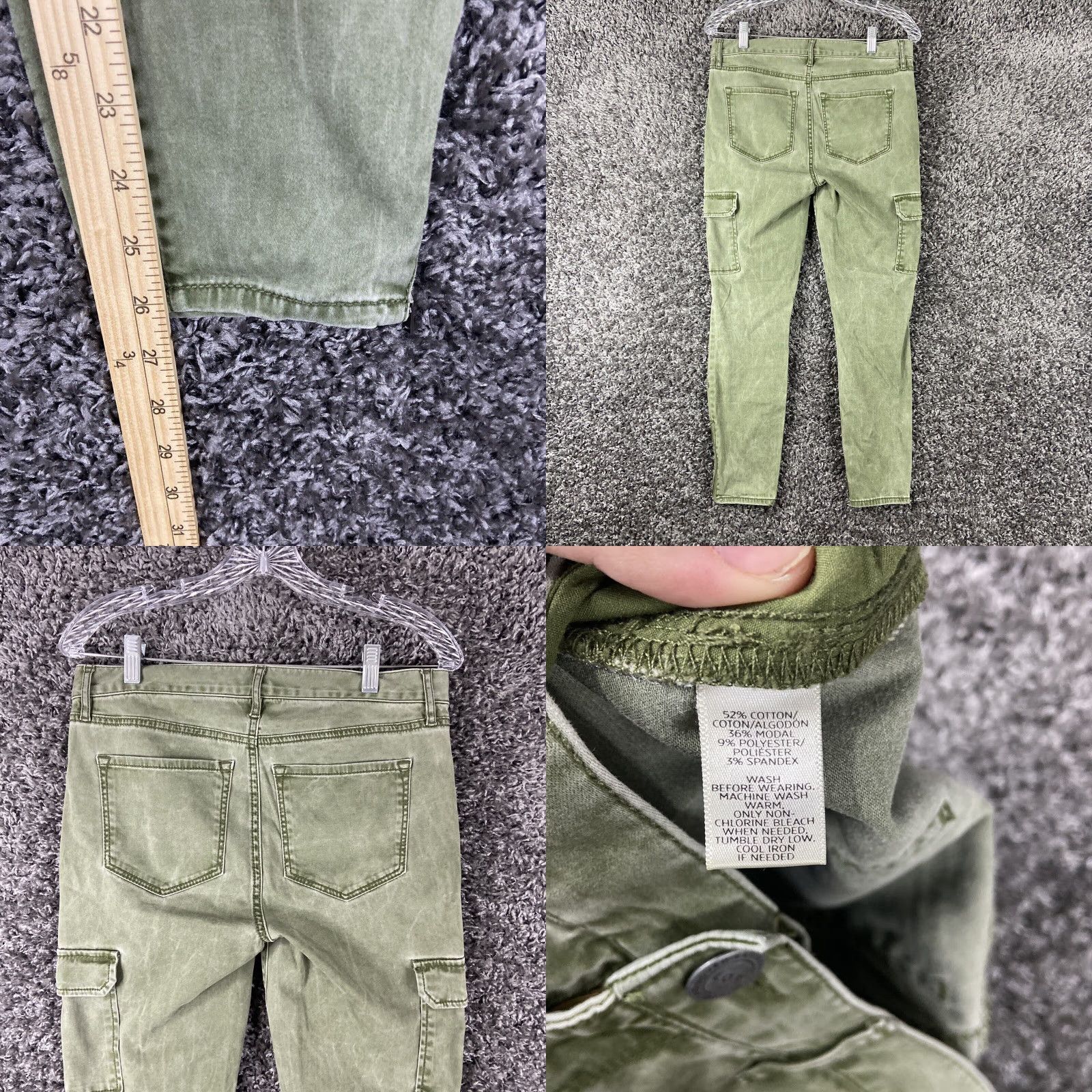 Loft VINTAGE Loft Green Skinny Pants Women's Size 4 Ankle Cropped for Women Size 27" / US 4 / IT 40 - 8 Thumbnail