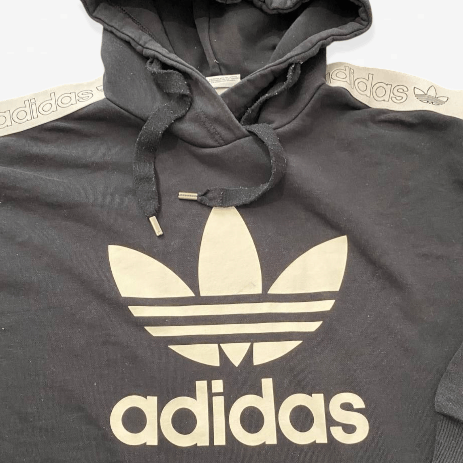 Adidas Adidas Big Logo Black Hoodie Sweater Pullover Size US M / EU 48-50 / 2 - 6 Thumbnail