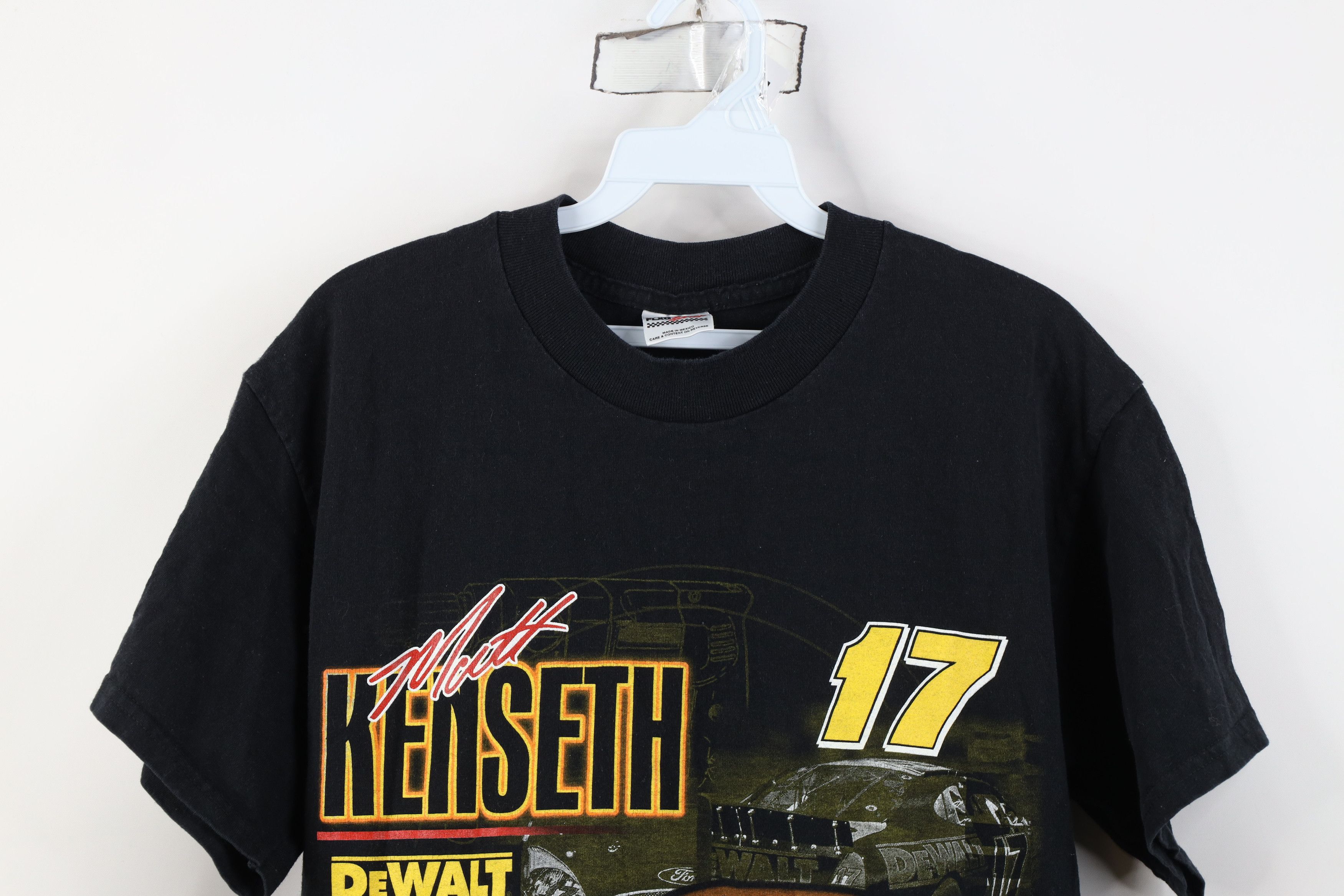 Vintage Vintage Y2K 2001 NASCAR Matt Kenseth DeWalt Racing T-Shirt Size US M / EU 48-50 / 2 - 2 Thumbnail