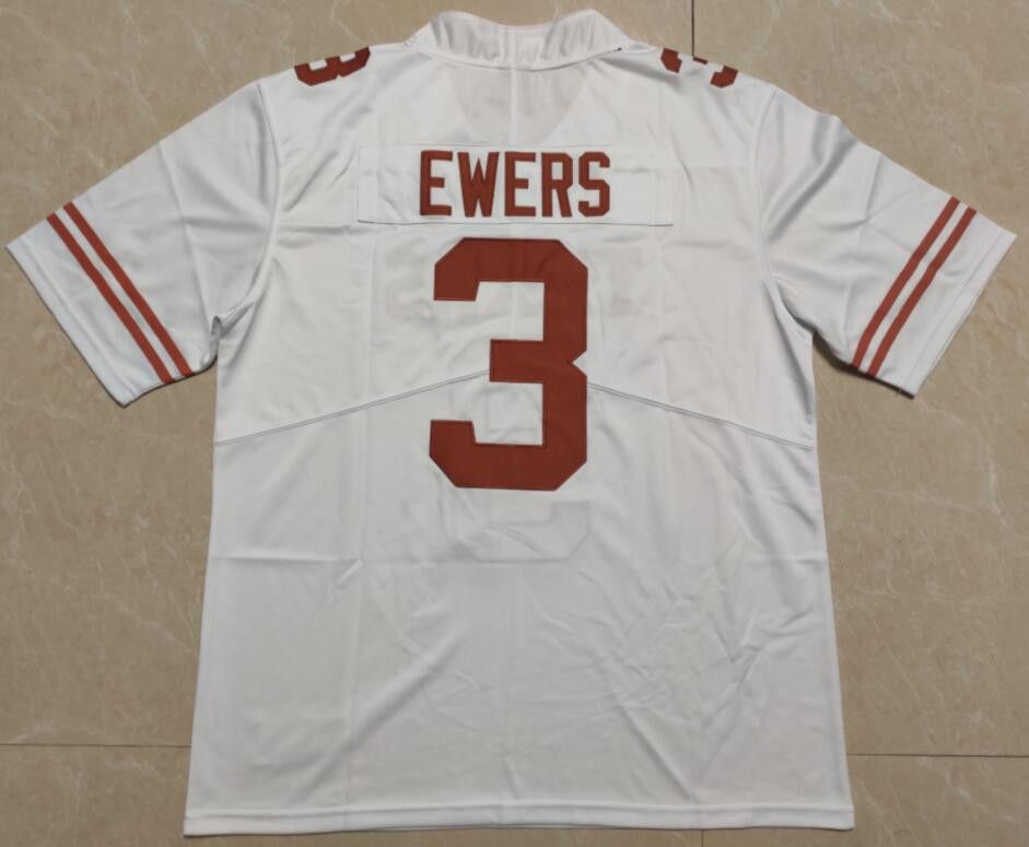 Other 2024Texas Longhorns #3 Quinn Ewers SEC Patch Jerseys Size US L / EU 52-54 / 3 - 2 Thumbnail