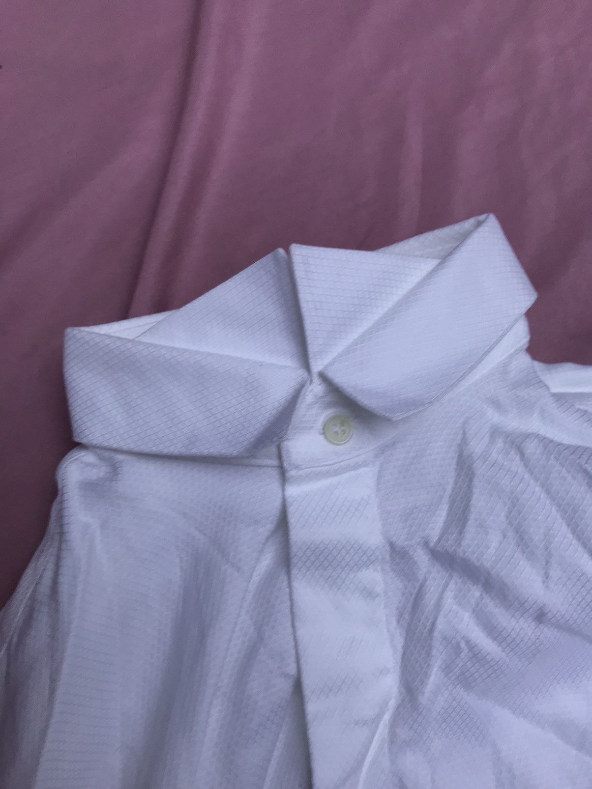 Pal Zileri PAL ZILERI WHITE TUXEDO BUTTON UP, MOTHER OF PEARL BUTTONS Size 42R - 11 Thumbnail