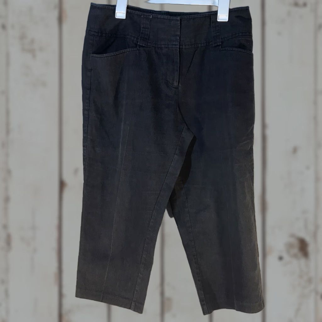 CO New York Clothing Co Gray Cropped Pants Women Size 14 Casual Business Travel Preppy Regular Fit Size 36" / US 14 / IT 50 - 1 Thumbnail