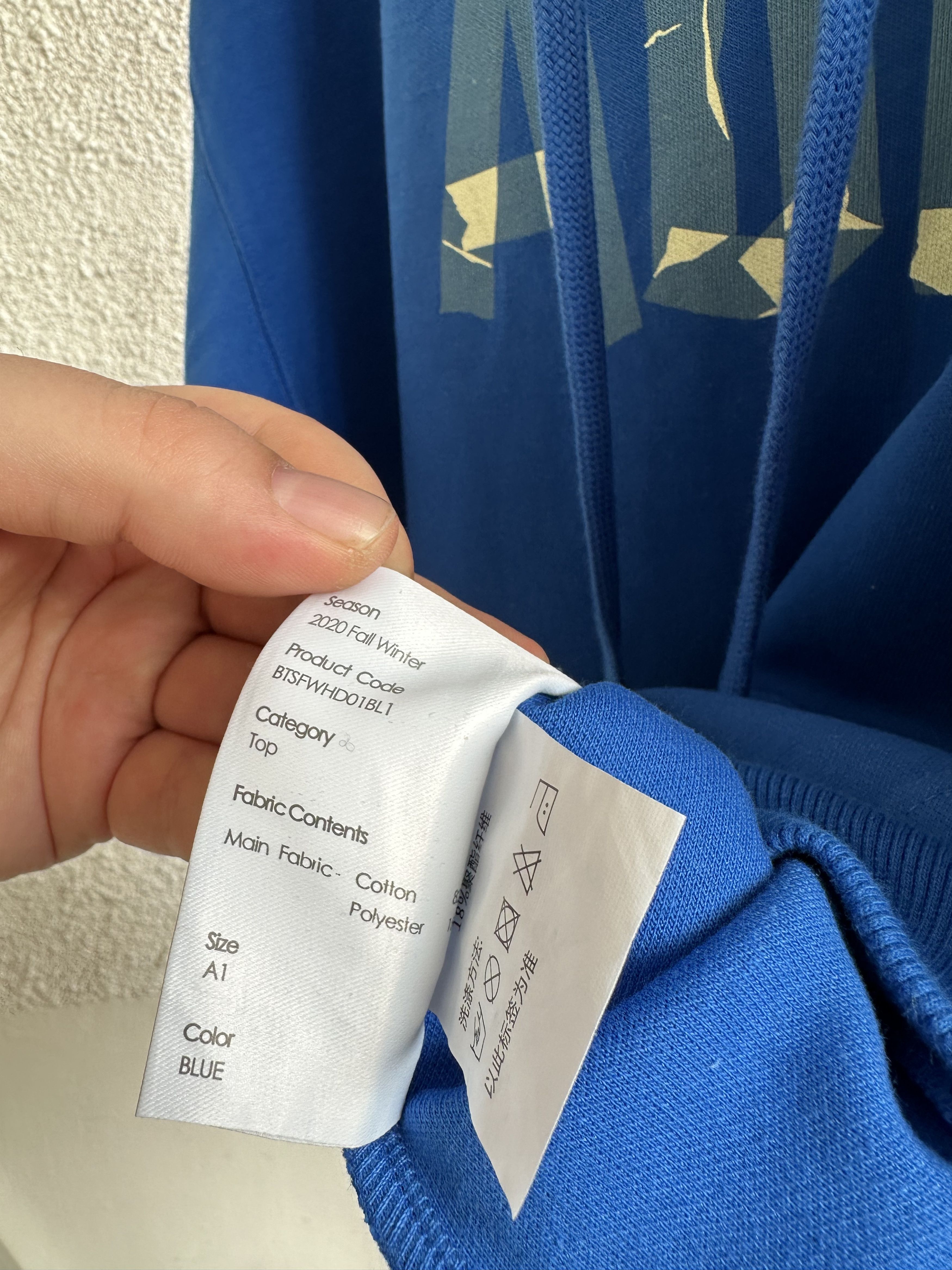 Ader Error Blue Tape Logo Hoodie Size US M / EU 48-50 / 2 - 7 Thumbnail
