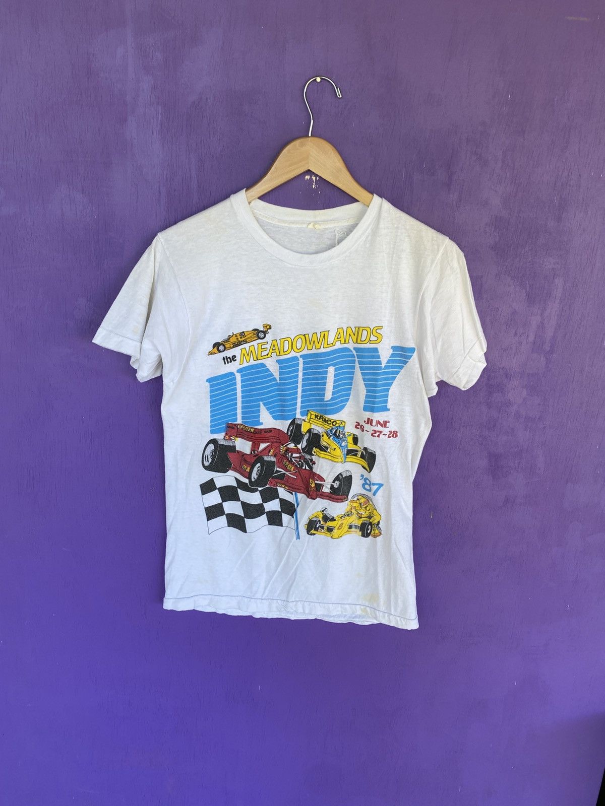 Other Vintage 1987 Meadowlands indy racing t-shirt Size US M / EU 48-50 / 2 - 1 Thumbnail