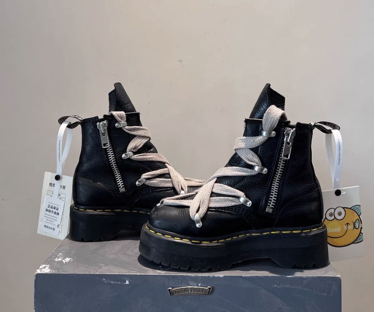 Rick Owens Rick Owens Drkshdw x Martens Quad Strap Platform Boots Size US 7 / IT 37 - 4 Thumbnail