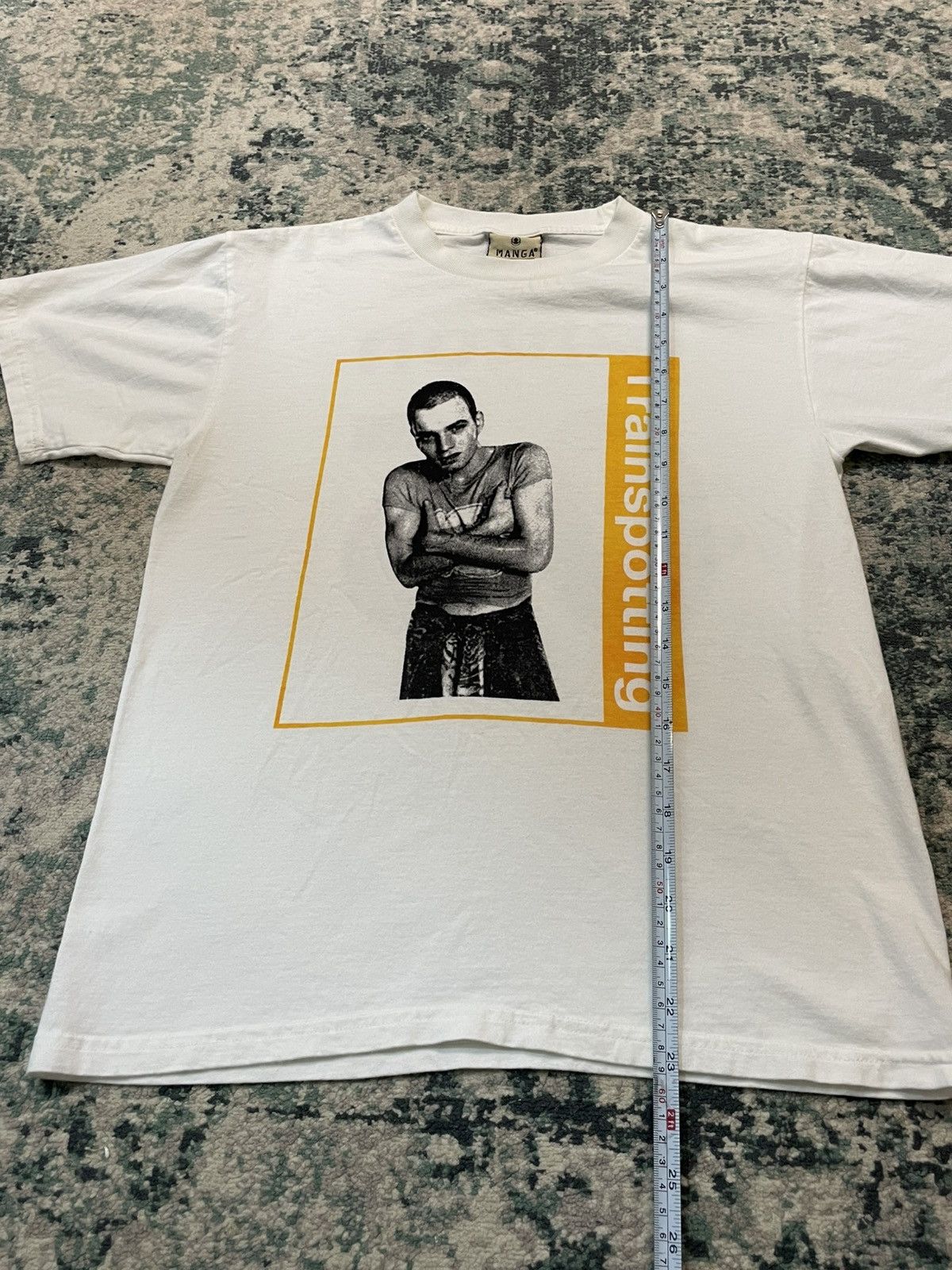 Vintage Vintage Trainspotting Movie Mark Renton 05 T-Shirt (Manga) Size US S / EU 44-46 / 1 - 4 Thumbnail