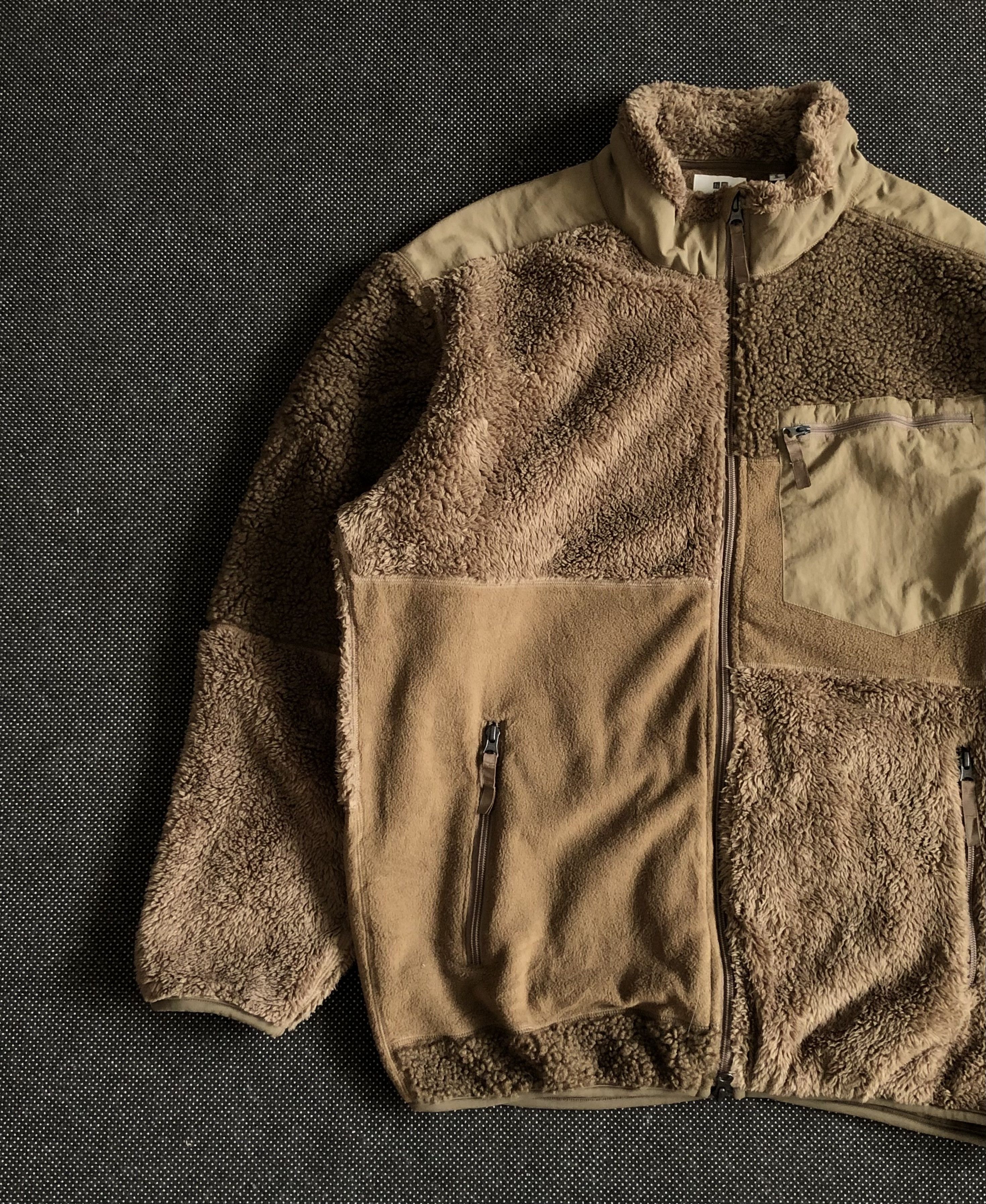 Engineered Garments × Uniqlo ENGINEERED GARMENTS X UNIQLO PATCHWORK SHERPA FLEECE JACKET Size US XL / EU 56 / 4 - 4 Thumbnail