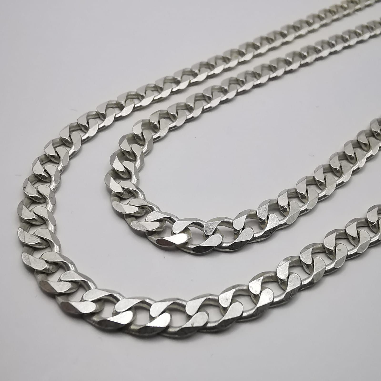 Sterling Silver Vintage Jewelry Chain, 925 Sterling Silver 18,05g Size ONE SIZE - 8 Thumbnail