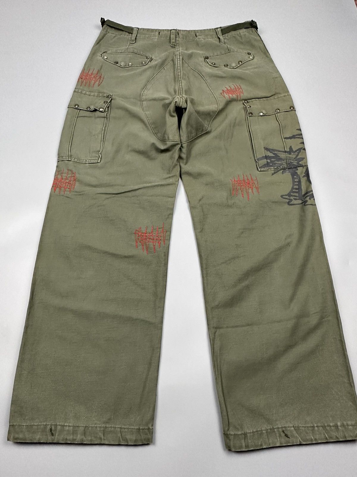 If Six Was Nine × Le Grande Bleu (L.G.B.) Vintage Trousers Shell Field M-1951 Military Custom Size US 34 / EU 50 - 4 Thumbnail
