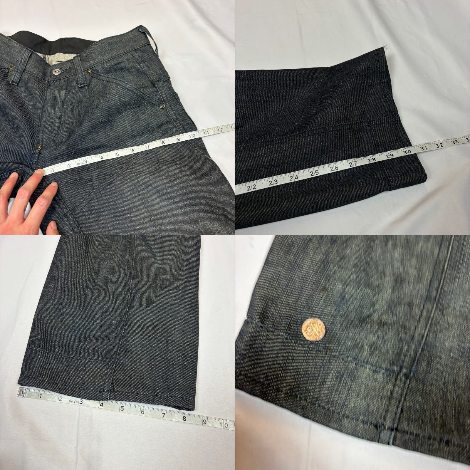 G-Star G Star Raw Straight Jeans Men's 30x30 Double Knee Gray Size US 30 / EU 46 - 8 Thumbnail