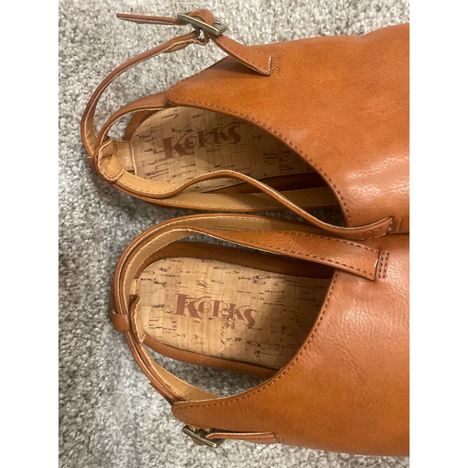 Kork-Ease Korks by Kork Ease Open-Toe Slingback Buckle Brown Sandal,10 Size US 10 / IT 40 - 4 Thumbnail