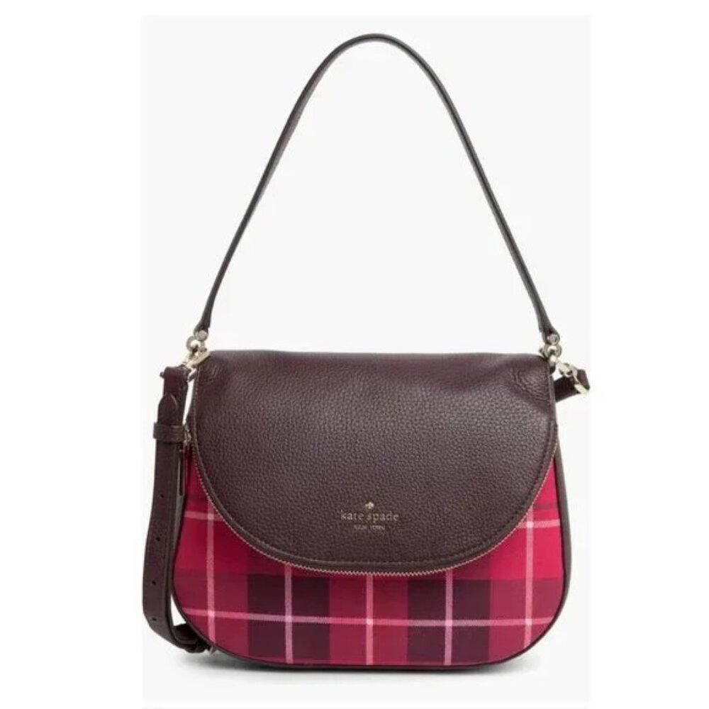 Other Kate Spade Leila Plaid Medium Flap Shoulder Bag - NWOT (New) Size ONE SIZE - 3 Thumbnail
