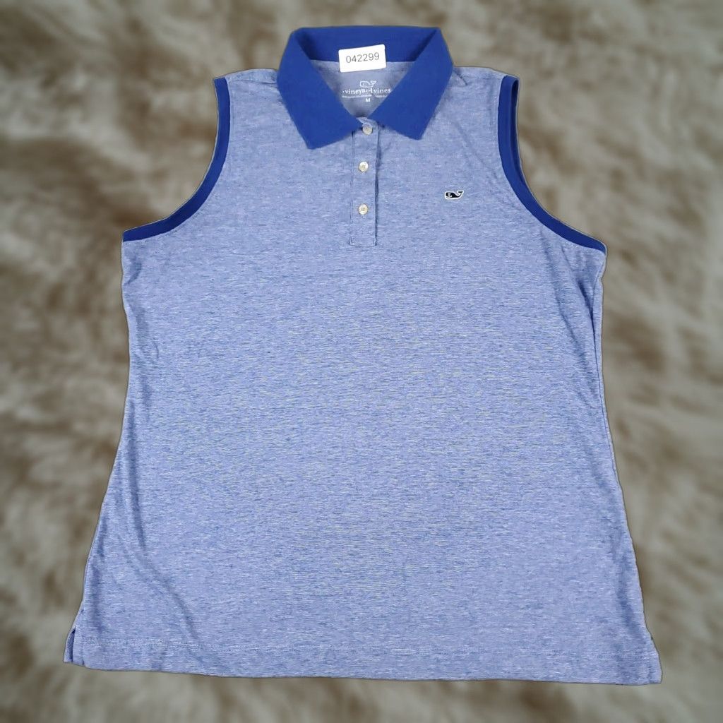 Vineyard Vines Vineyard Vines Polo Shirt Womens Medium Blue Size M / US 6-8 / IT 42-44 - 1 Thumbnail