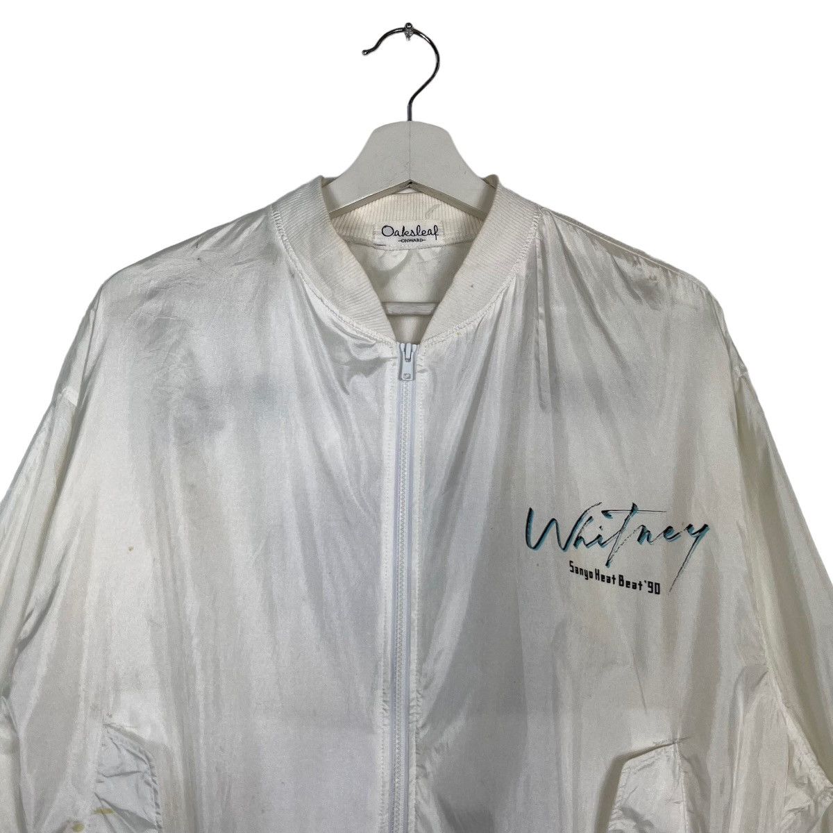 Band Tees 🔥 VINTAGE 1990 WHITNEY SANYO HEAT BEAT TOUR STAFF JACKET Size US M / EU 48-50 / 2 - 4 Thumbnail