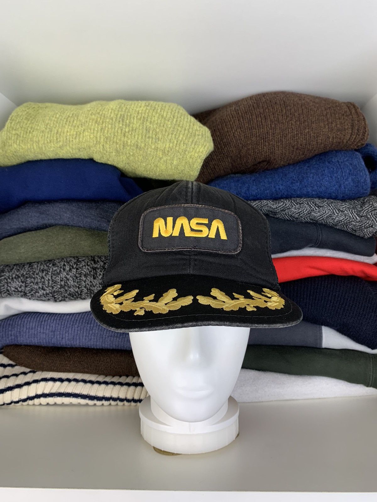 NASA × Vintage Vintage NASA Mesh Cap Hat Size ONE SIZE - 1 Thumbnail