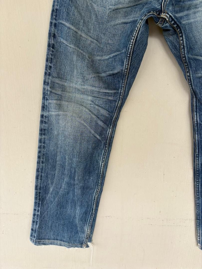 Japanese Brand Vtg XLarge Denim Pant Selvedge Distressed Denim Size US 32 / EU 48 - 3 Thumbnail