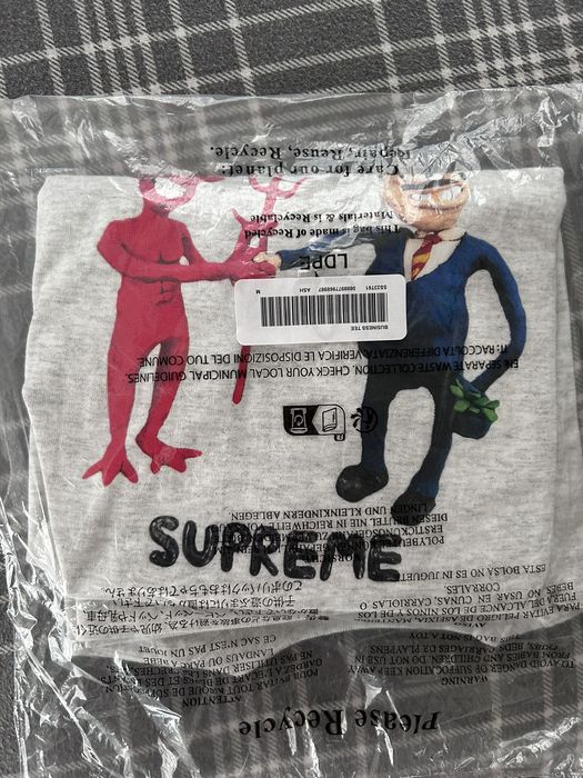 Supreme Supreme Business Tee sz Medium Ash Grey | Grailed