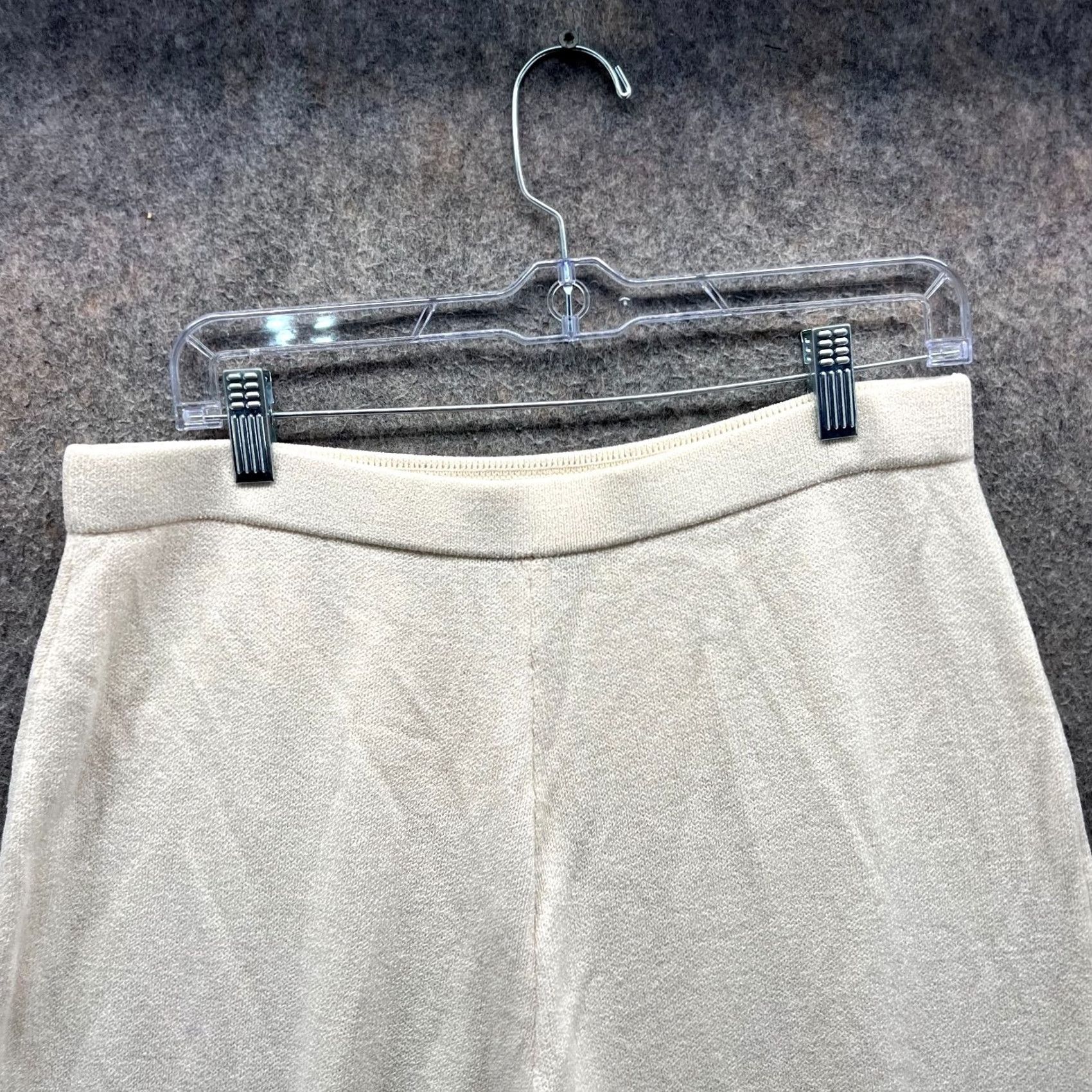 Vintage VINTAGE St John Dress Pants Womens 14 Beige Elastic Waist Fleece High Rise Straight US 26 In Inseam Mens? Size 36" / US 14 / IT 50 - 4 Thumbnail