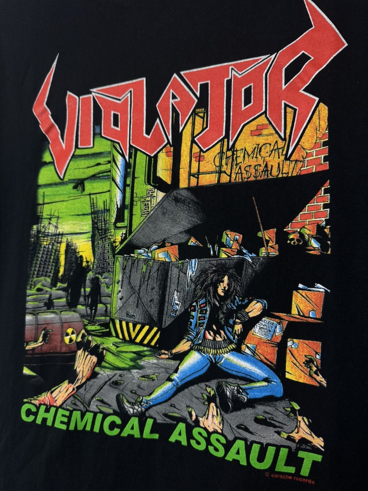 Band Tees Violator “Chemical Assault” T-shirt Band Tee Rock Metal Size US S / EU 44-46 / 1 - 4 Thumbnail