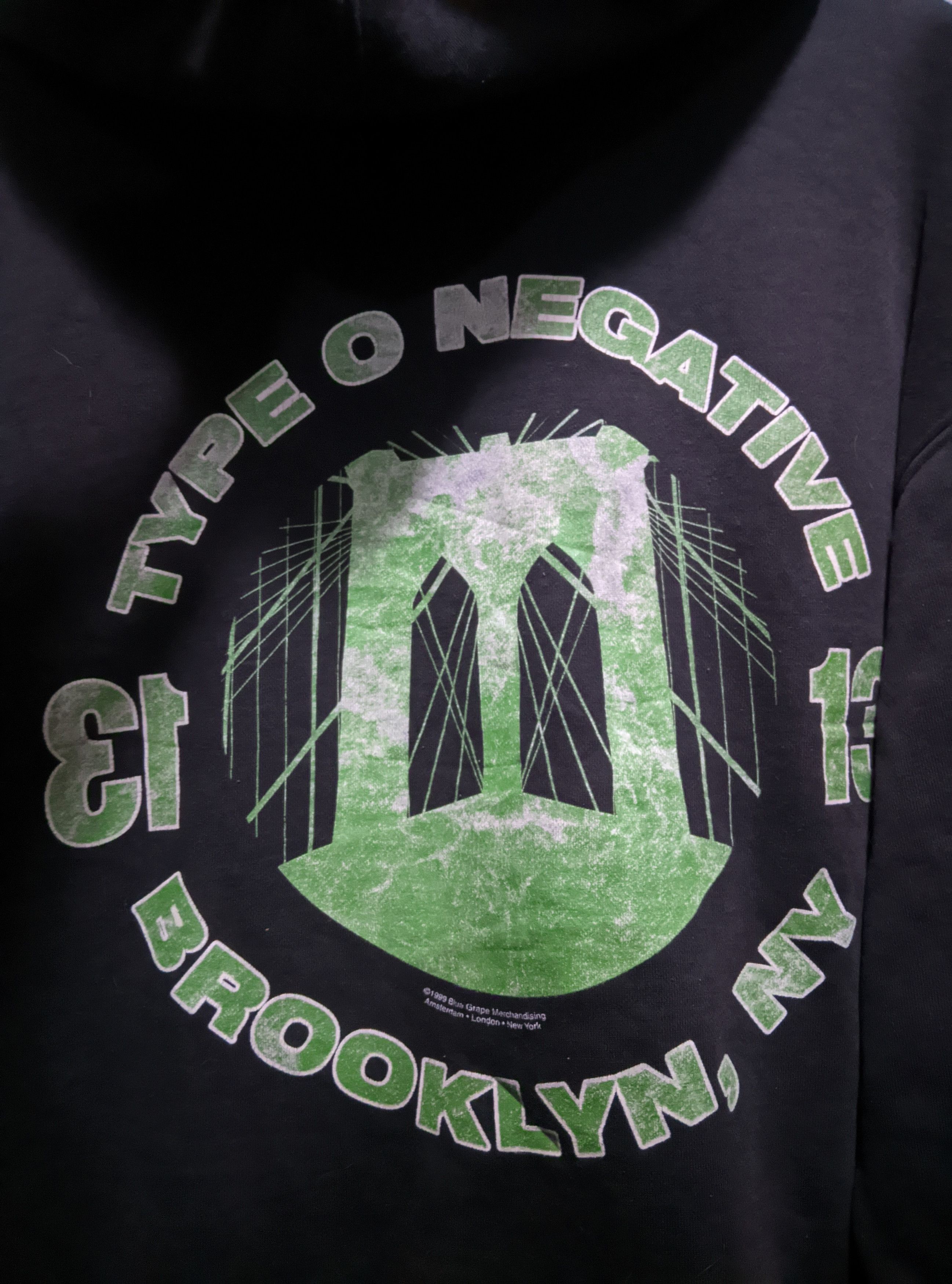 Band Tees Vintage 1999 type o negative thrashed goth metal hoodie Size US XL / EU 56 / 4 - 12 Thumbnail