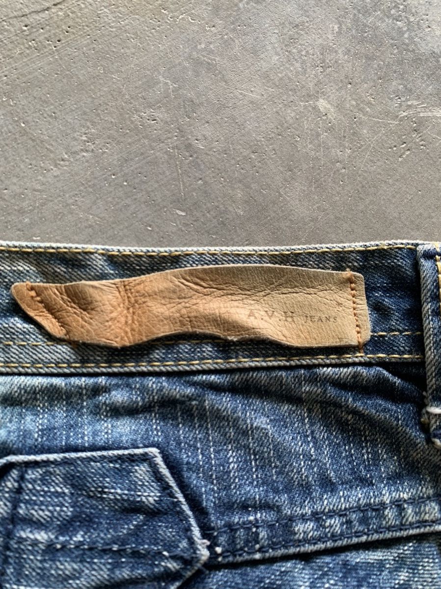 Japanese Brand vintage buckle back jeans sick washed distressed Size US 35 - 18 Thumbnail