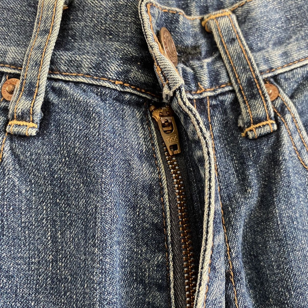 Hysteric Glamour × Vintage VTG 90’s HG Artisanal Zigzag Flared Denim Jeans Size US 27 - 10 Thumbnail