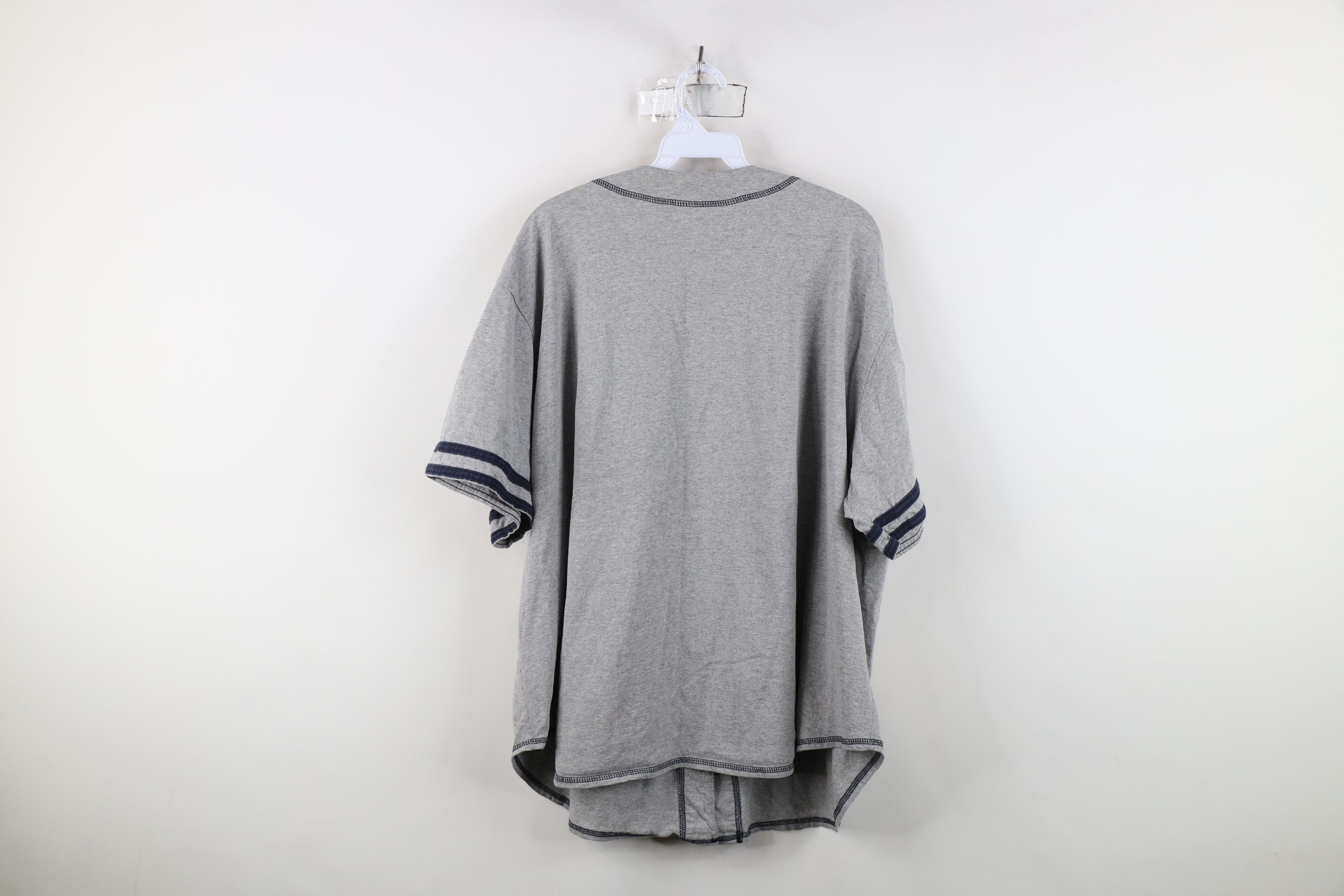 Vintage Vintage 90s Bum Equipment Spell Out Baseball Jersey Gray Size XL / US 12-14 / IT 48-50 - 13 Thumbnail