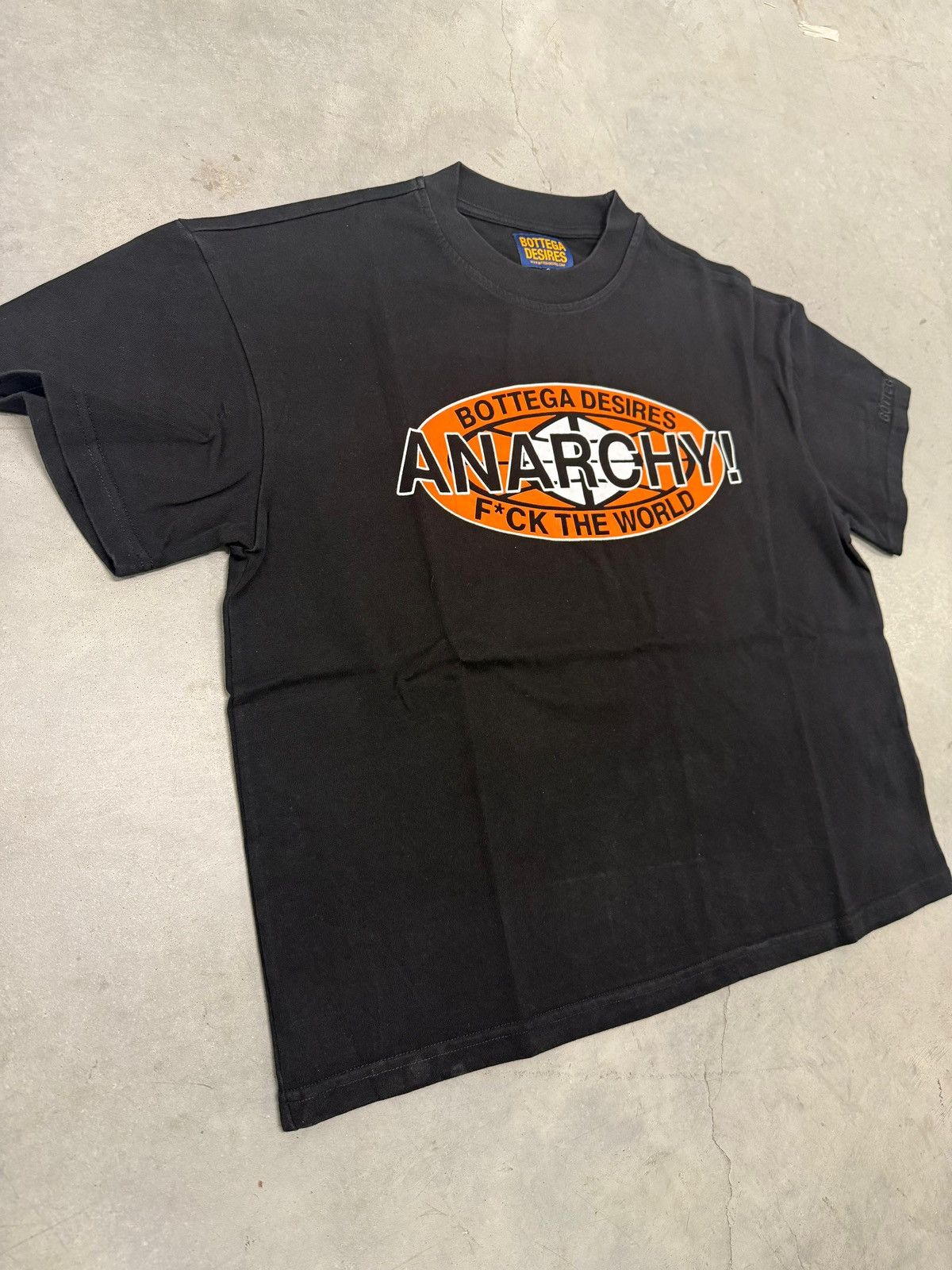 Bottega Desires Bottega Desires Black Anarchy Short Sleeve Tee Medium New Size US M / EU 48-50 / 2 - 2 Thumbnail