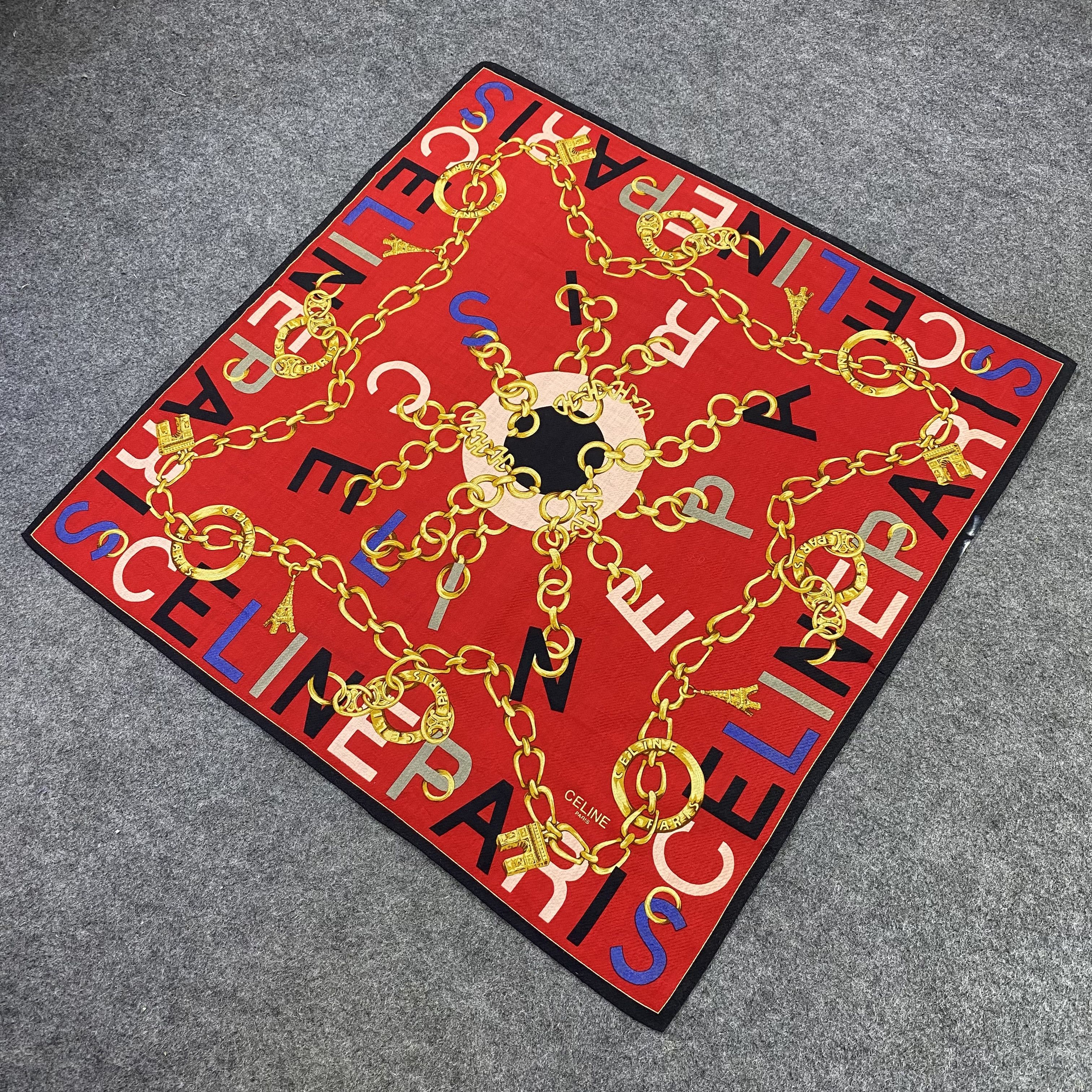 Celine Celine Handkerchief Neckerchief Bandana-B1824 Size ONE SIZE - 4 Thumbnail
