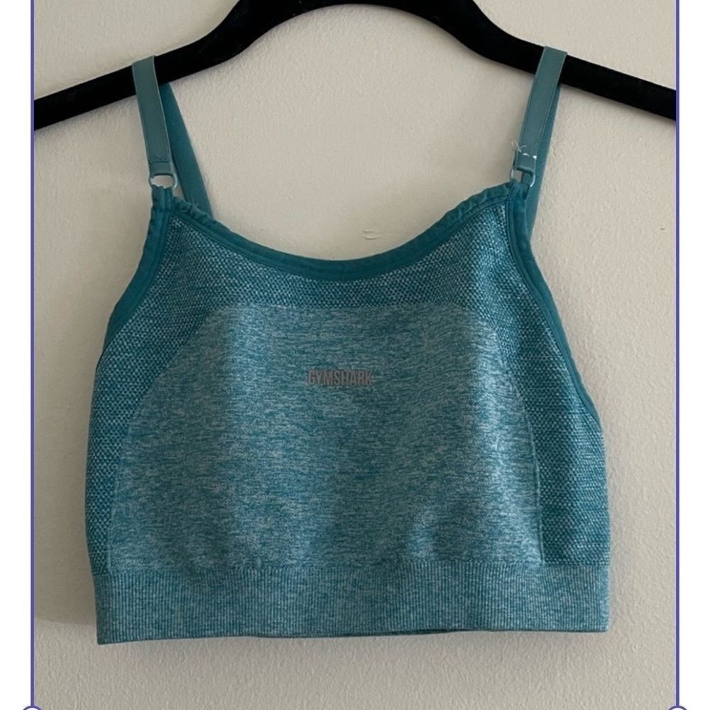 Gymshark Gymshark Blue High-Impact Sports Bra Size XS / US 0-2 / IT 36-38 - 2 Thumbnail